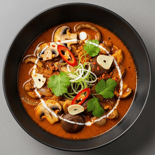 Mushroom Peas Curry 