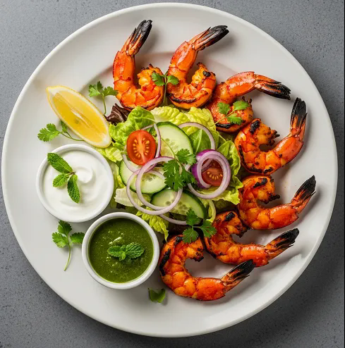 Spiced Maharaja Prawns 