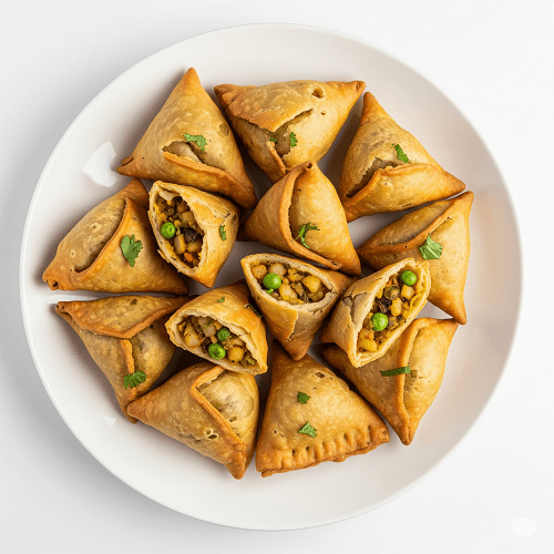 Vegetable Samosa Chaat 